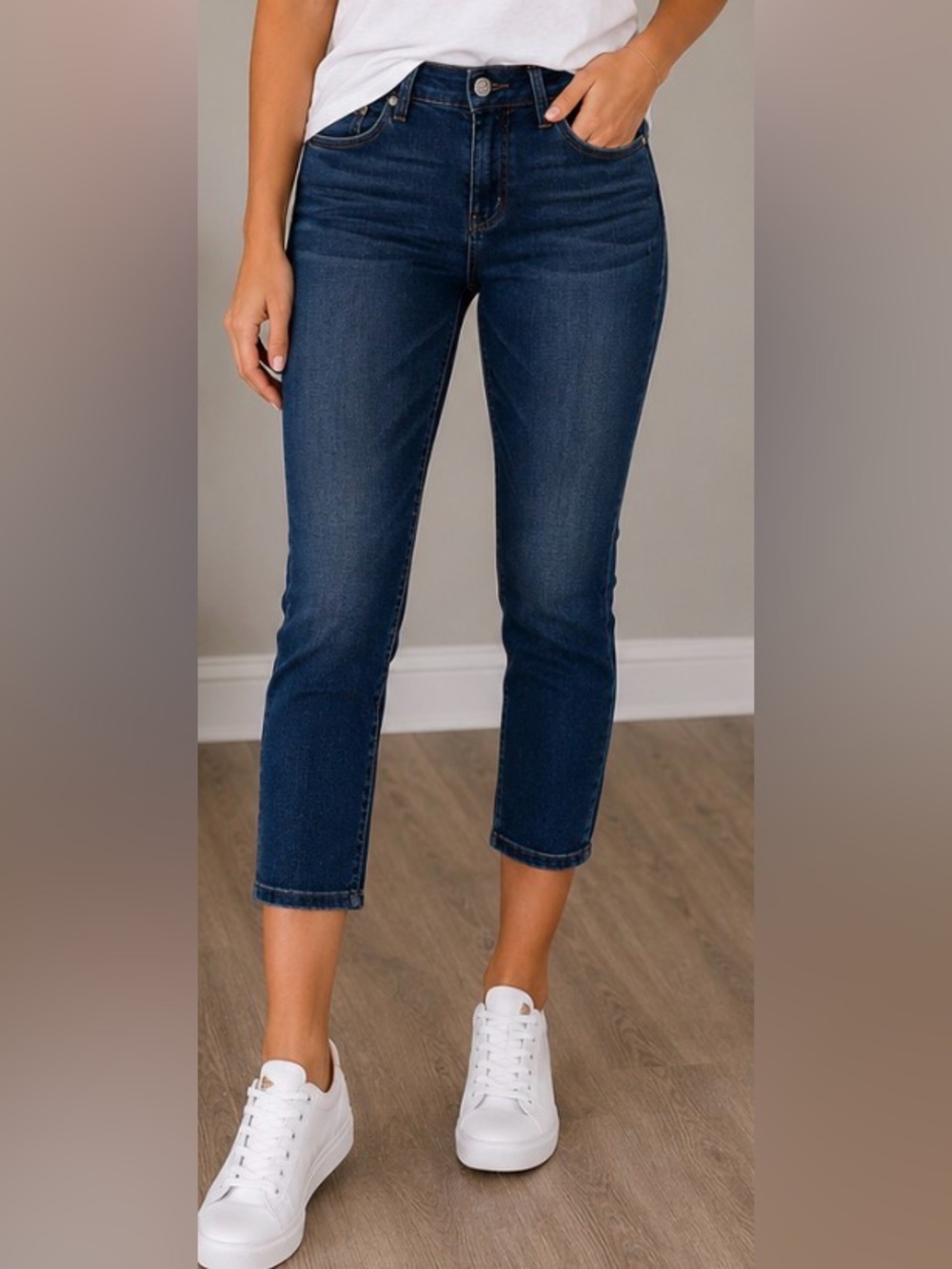 Hudson Jeans Crop Midrise Beth Baby Blue Stretchy Y2K Vintage Ankle Slim Skinny